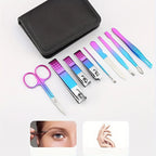 6-18-teiliges Set Professionelles Maniküre- & Pediküre-Kit aus Edelstahl Präzise Nagelpflege mit Reiseetui mit Nagelknipser Schere