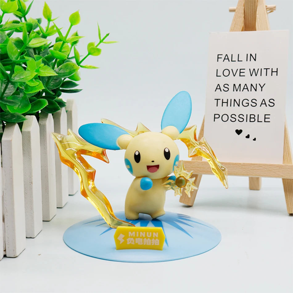 Pokémon Serie Blind Box Pikachu Mewtu Anime Figuren Ornamente Puppen Gardevoir Sylveon Modell Fans Desktop Auto Weihnachtsgeschenk