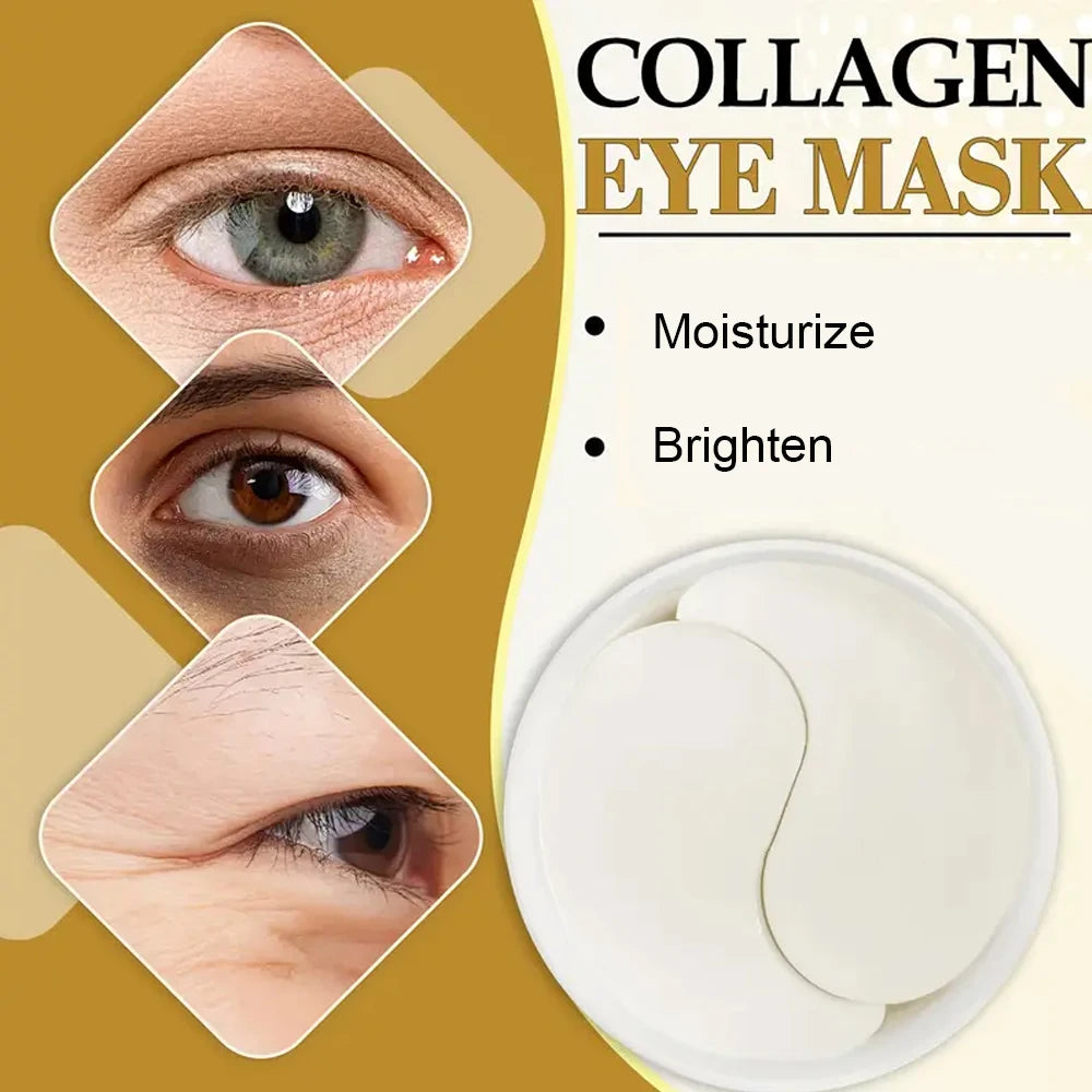Kollagen-Augenmaske, tief feuchtigkeitsspendend, strafft die Haut um die Augen, Augenpflege, Anti-Aging-Hautpflege, verjüngt die Haut