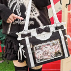 Neue Y2K Süße Japanische Ita Bag Lolita Mädchen Transparente Umhängetasche Große Kapazität Umhängetasche Lässige Tasche DIY Display Handtaschen