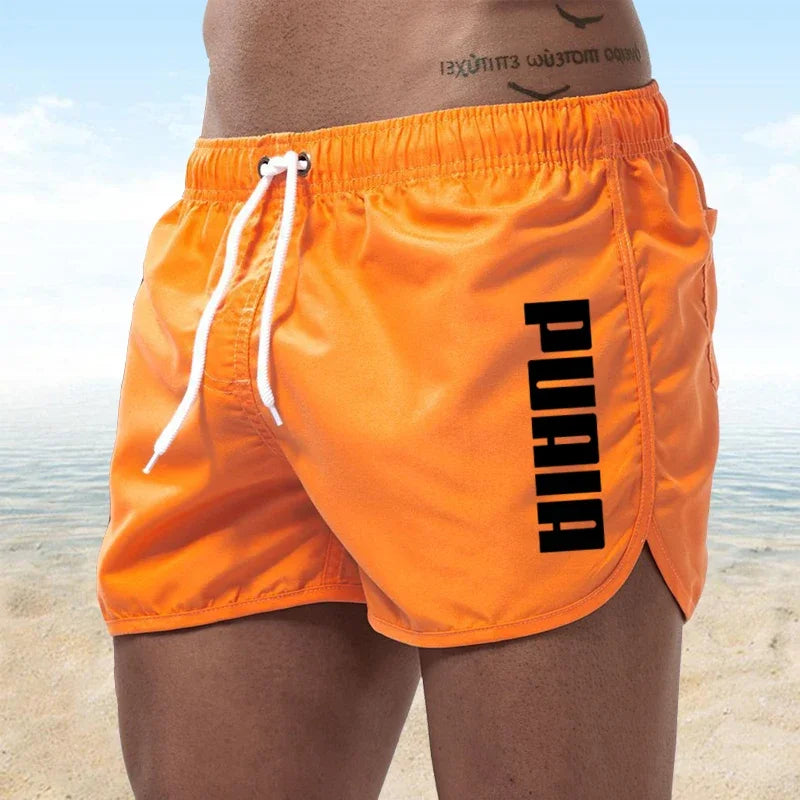 Neue heiße Sommer Badehosen Sport Fitnessstudio Laufshorts Herren Bademode Luxus Strandshorts Schnelltrocknende Herren-Badehosen Boardshorts