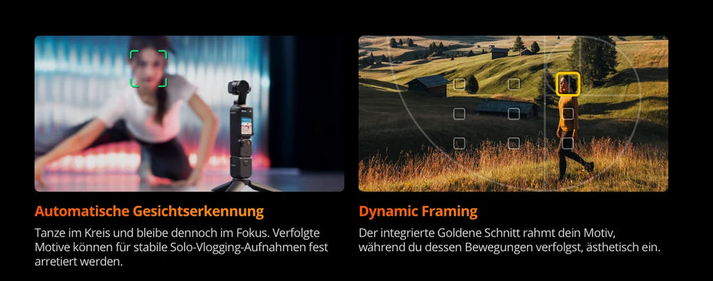DJI Osmo Pocket 3 Creators Combo Handheld Gimbals Original Marke Active Track 6.0 4K/120 FPS 3-Achsen Gimbal Mechanische Stabilisierung