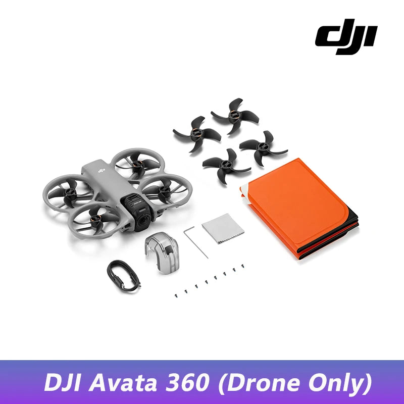 DJI Avata 360 Drohne 1-Zoll-Sensor 8K HDR Panorama Drohne 4K Einzelobjektivmodus 20km Reichweite 4G Verbesserte Übertragung FPV Quadcopter Avata 360