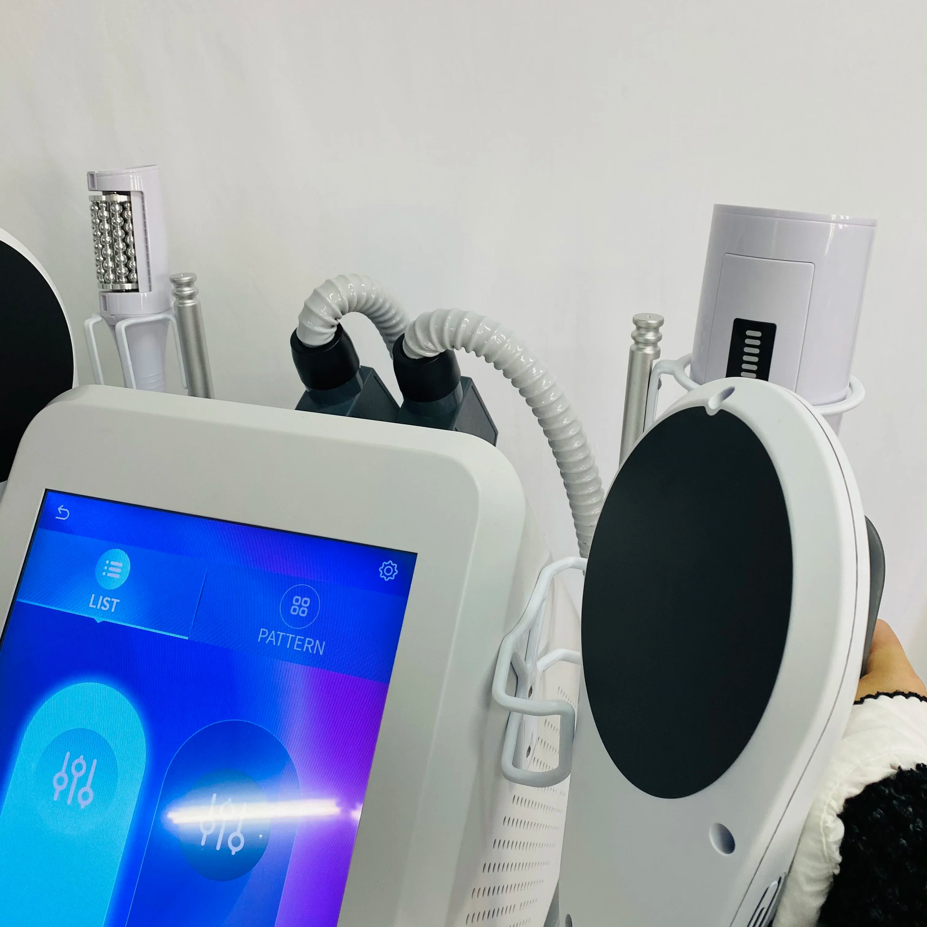 Neues Myoslim Desktop RF Körperformungsgerät Pro Rollenmassage Magnetische Schlankheits-EMS Fettreduzierung Gewichtsverlust Weißes Gerät