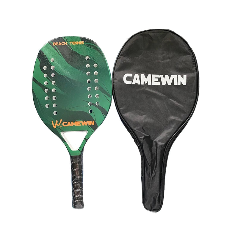 Neuestes hochwertiges Beach-Tennis-Racket aus Carbonfaser, weiche EVA-Oberfläche, Beach-Tennisschläger mit Tasche, leicht