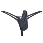 YAULAANG Sexy Herren Glanz Gay Unterwäsche Öliger G-String Tanga Glänzend niedrige Taille Hohe Elastizität Herren Dessous