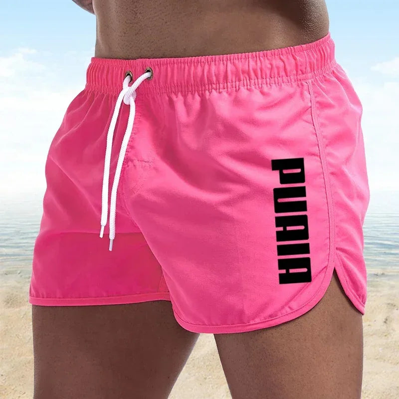 Neue heiße Sommer Badehosen Sport Fitnessstudio Laufshorts Herren Bademode Luxus Strandshorts Schnelltrocknende Herren-Badehosen Boardshorts