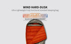 AEGISMAX Wind Hard Dusk Upgrade 7D Nylon DWR 800FP Ultra Dry Daune Pro Ultraleichter Schlafsack für Camping und Wandern für Damen und Herren
