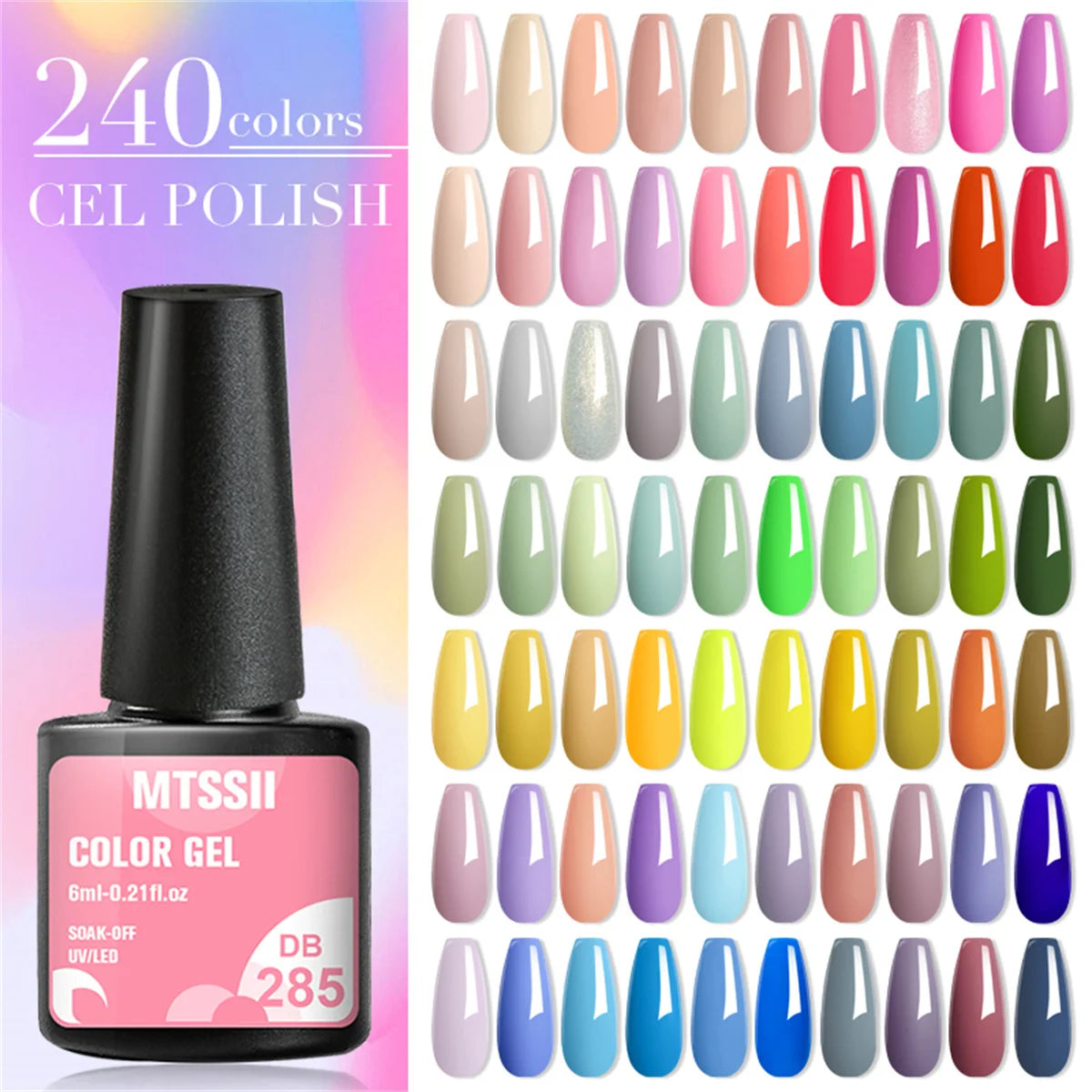MTSSII 12pcs Gel Nail Polish Set Nude Pink Red Glitter Semi Permanent Soak Off  UV Gel Varnish Manicure Kit Nail Supplies DIY Secondary image