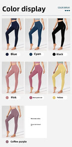 Pfirsich Lift Hüfte Hohe Taille Yogahose Damen Stretch Eng Trainingshose Laufen Sexy Fitnesshose