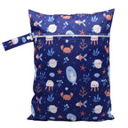 Wasserdichte Wickeltasche Windeltasche Mama Baby Umstandstasche Waschbare Reißverschluss Windel-Organizer Trockenbeutel Reisetragetasche 30x40cm