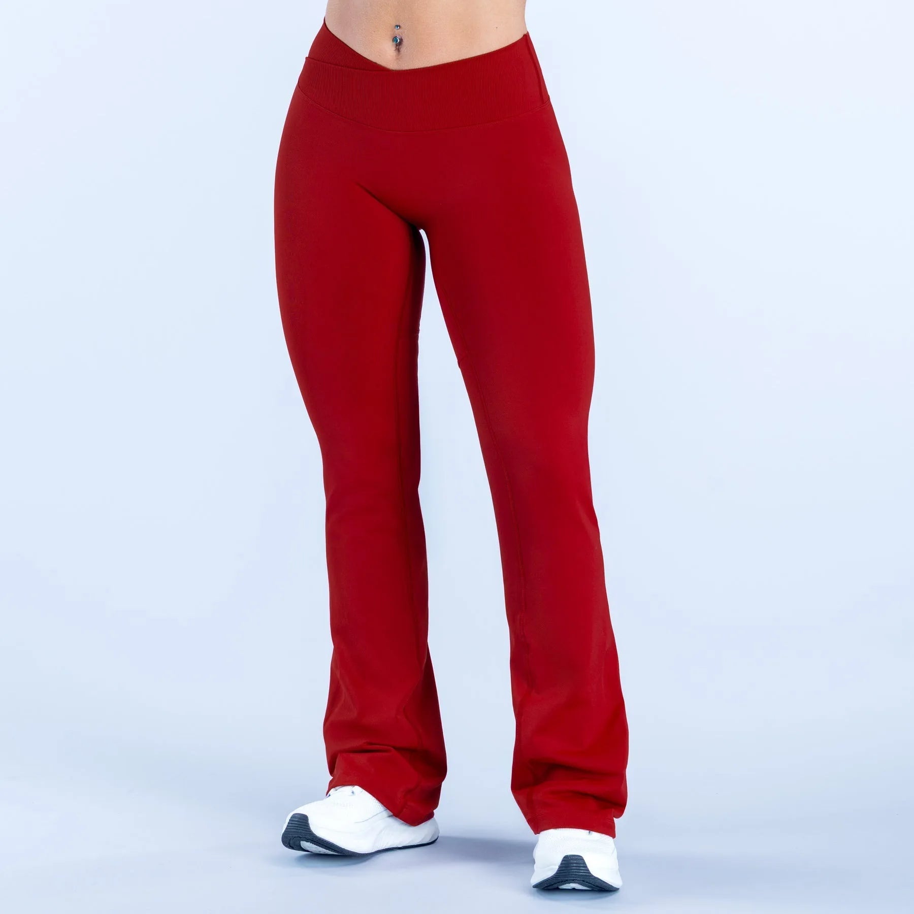 NCLAGEN Vision Flares Damen Fitnessstudio Fashion Yogahosen mit überkreuzter Vorderseite, hoher Taille, nahtlosen Sport-Leggings, Fitness-Hosen mit weitem Bein