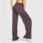Ausgestellte Leggings Gerade Leg Leggings Damen Weite Hosen Yoga Atmungsaktive Fitness Kleidung Vielseitige Freizeithose