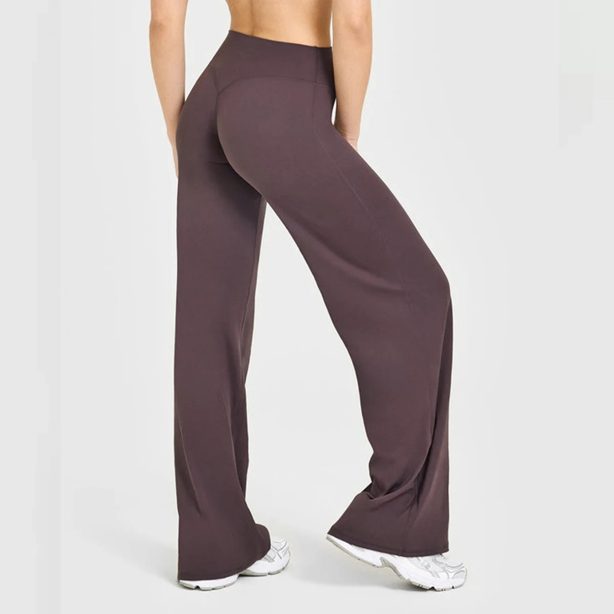 Ausgestellte Leggings Gerade Leg Leggings Damen Weite Hosen Yoga Atmungsaktive Fitness Kleidung Vielseitige Freizeithose