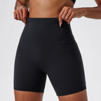 Hearuisavy Damen Yoga Shorts Sommer Soft Buttock Lift Gym Leggings High Waist Sport Shorts Damen Running Workout Shorts Female