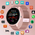 LIGE Wasserdichte Smartwatch für Damen, Echtzeit-Wettervorhersage, Herren-Uhren, Sport-Damen-Smartwatch für Damen, Android, iOS