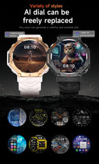 T-Rex 3 Ultra Militärische GPS-Smartwatch 10ATM Wasserdicht Kompass Höhenmesser Barometer AMOLED Herren HD Anruf Sport-Smartwatch