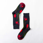 1 Paar Damensocken Cartoon Hund Krake Blume Pflanze Kawaii Lustige Freizeit Damen Baumwollsocken Strümpfe Streetwear Harajuku Crew Socken