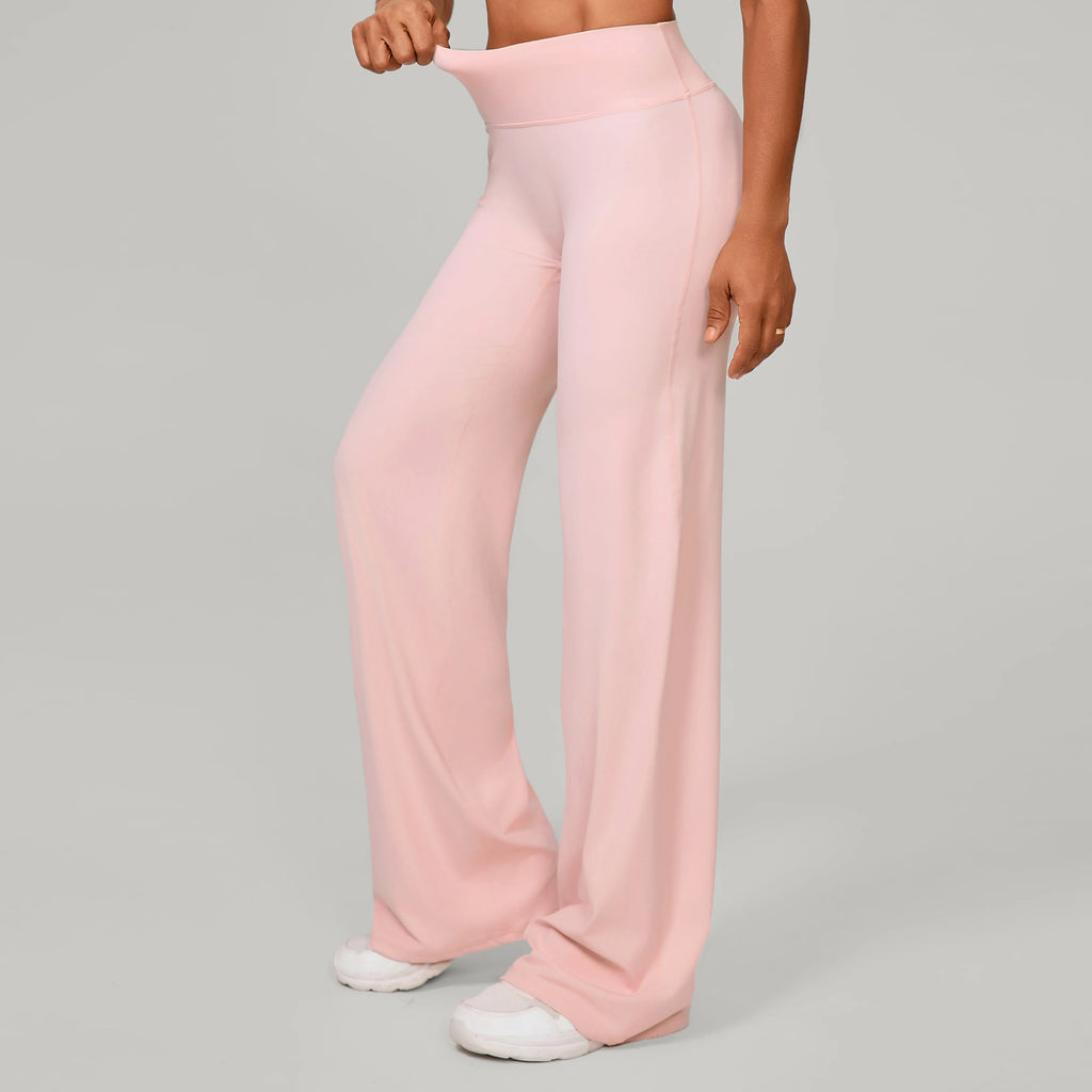Damen gerade Yoga-Leggings weicher, dehnbarer Stoff Damen-Yogahosen GYM Schweißableitende Eigenschaften Lauf-Sport-Hosen