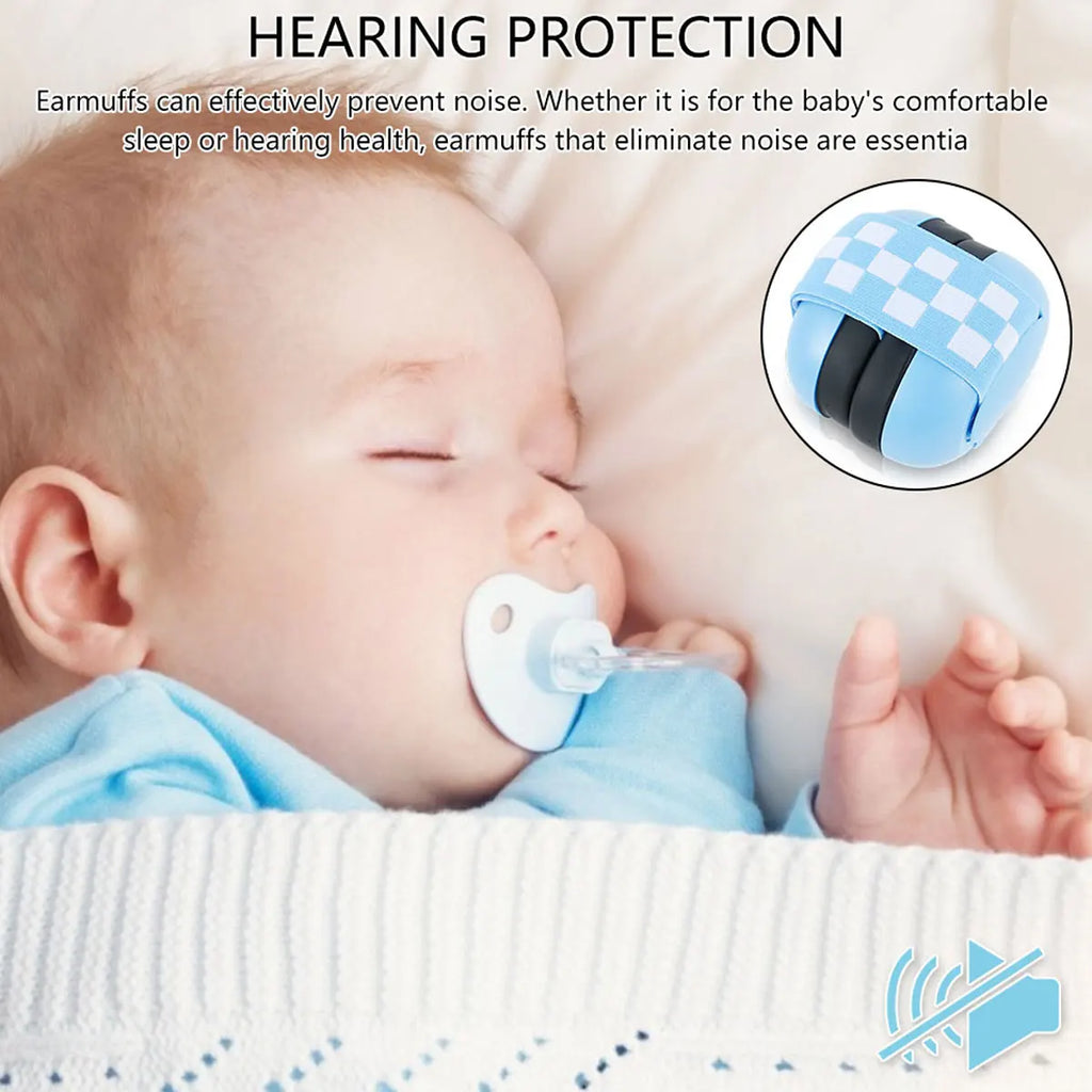 Baby-Gehörschutz Anti-Lärm Ohrenschützer Schlaf Gehörschutz mit elastischem Band Kinder Lärmschluckende Kopfhörer