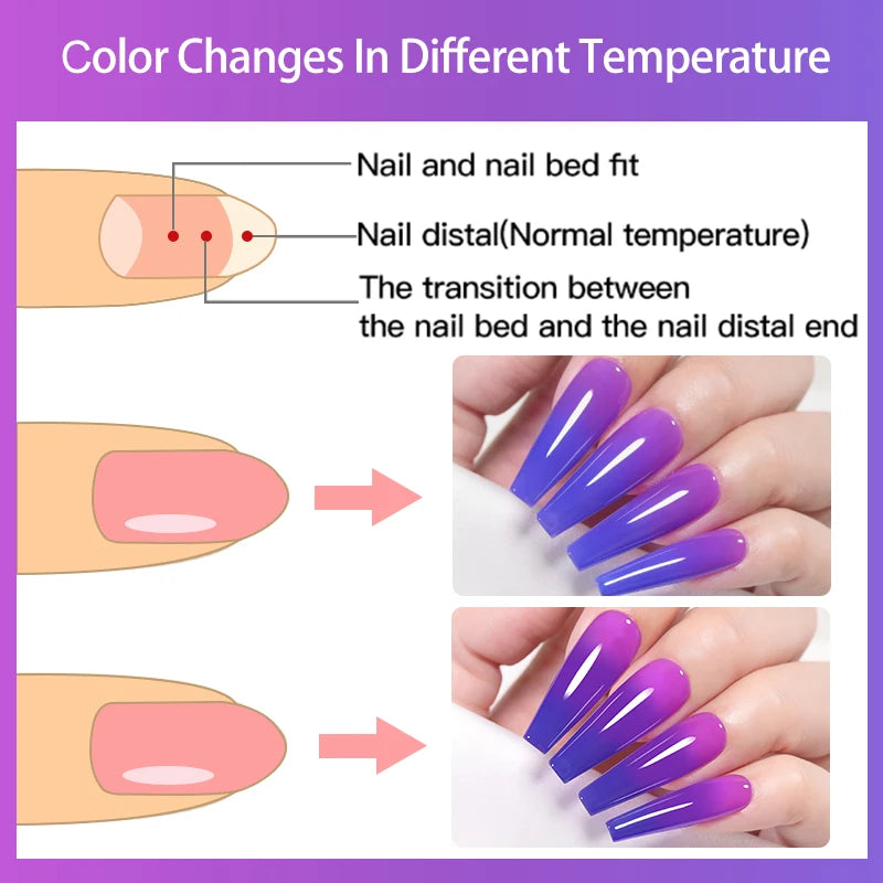 LILYCUTE 7ML 6PCS Neon Gel Nagellack Set fluoreszierend Farbwechsel Semi Permanent Soak Off Maniküre-Kit Nail Art Gel