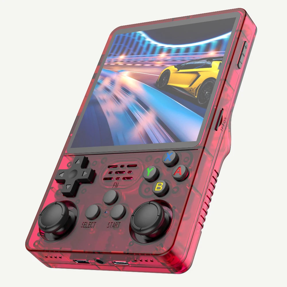 Tragbare Spielkonsole R36S Plus, 64-Bit Linux-System, 4,0 Zoll IPS-Bildschirm, Handheld-Taschen-Videospieler mit RK3326 Chip