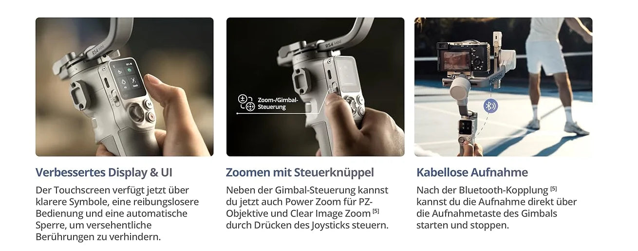 DJI RS 4 Mini Handheld-Gimbal-Stabilisator für Sony A7/ZV Kameras und Smartphones, intelligente Verfolgung, Stabilisierung der 4. Generation