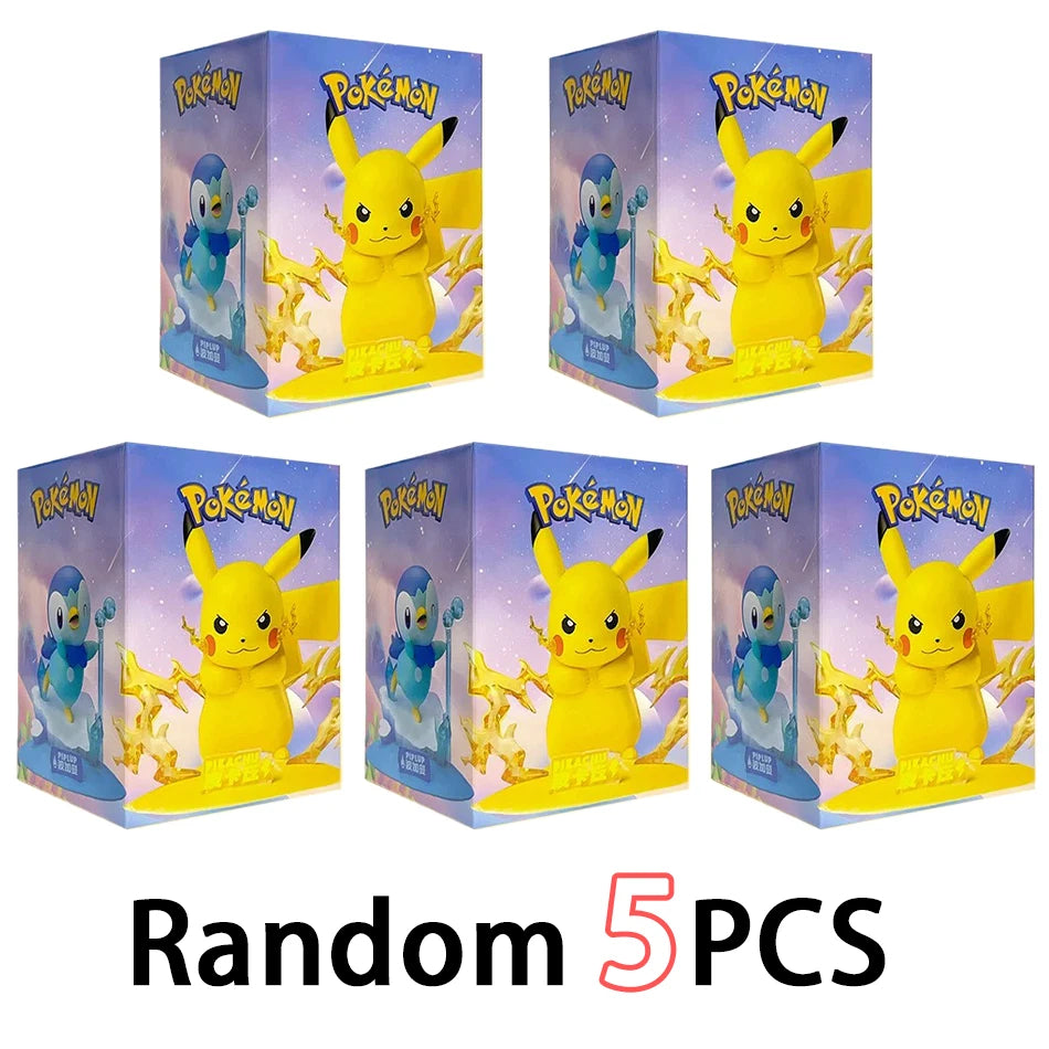 Pokémon Serie Blind Box Pikachu Mewtu Anime Figuren Ornamente Puppen Gardevoir Sylveon Modell Fans Desktop Auto Weihnachtsgeschenk