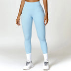 Neue Sommer High Waist Sport Leggings Damen Stretch Gymnastikhose Damen Lauf-Workout-Leggings Weibliche weiche Strumpfhose Push Up Yoga Hose