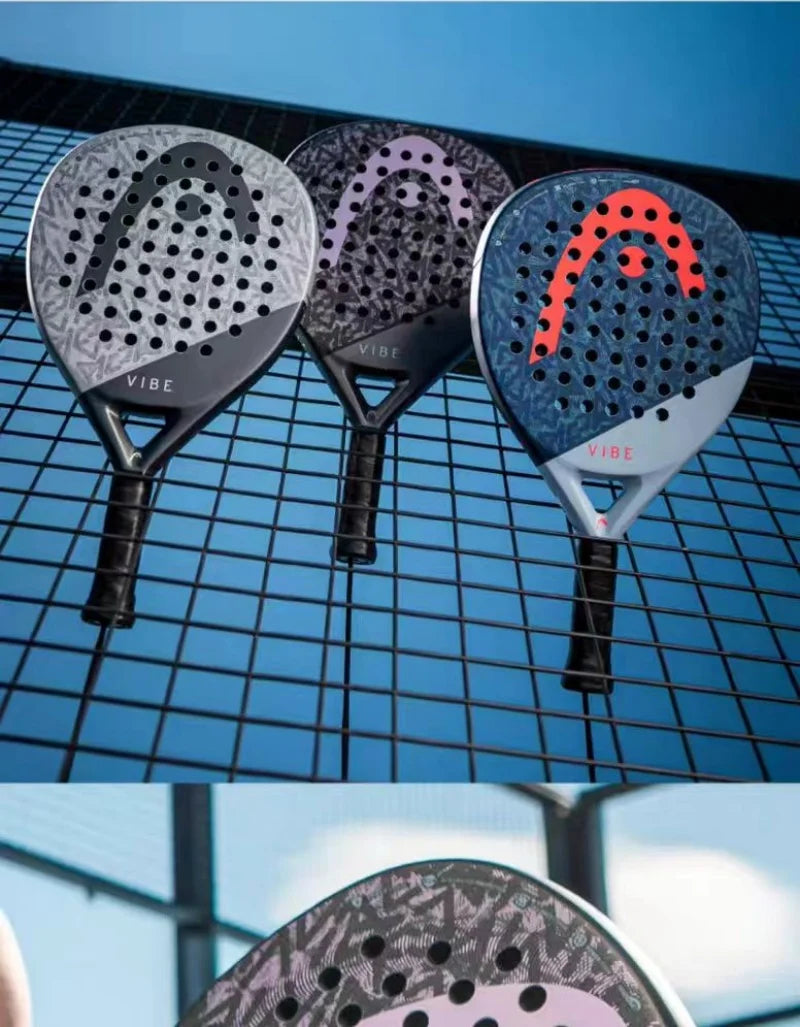 HEAD 2025 NEU Tennis-Padel-Schläger VIBE Serie Carbonfaser Eva Memory Flex Schaumstoffkern Padel-Tennisschläger Leichtgewicht