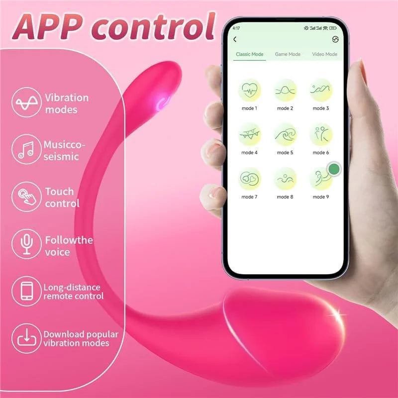 Kabelloser Bluetooth G-Punkt Vibrator für Frauen APP Fernbedienung Tragbares vibrierendes Ei G-Punkt Klitorisstimulator Sexspielzeug für Erwachsene