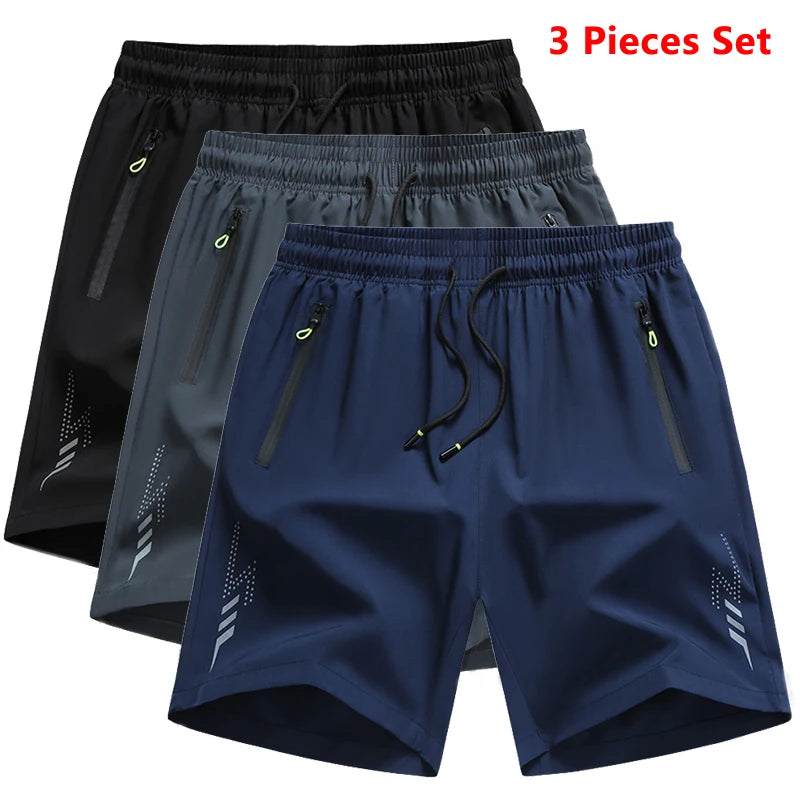 3 Stück Neue Laufshorts Herren Gym Sportshorts Schnell Trocknende Trainingsshorts Fitness Jogging Kurze Hosen Herren Sommer Boardshorts