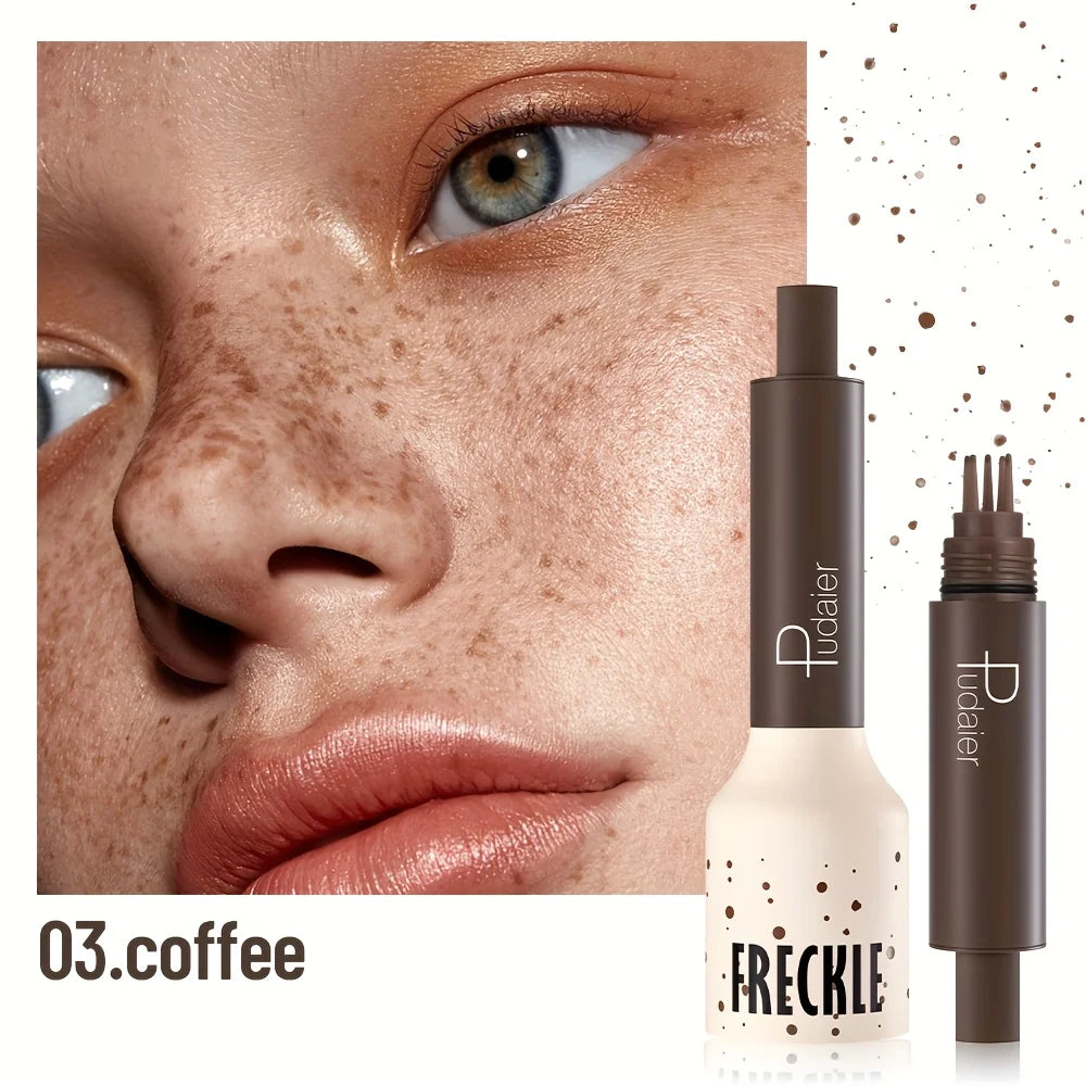 Natürliches Nude-Make-up, falsche Sommersprossen, wasserfest, langanhaltend, leichte Deckkraft, Sommersprossenstift für Frauen
