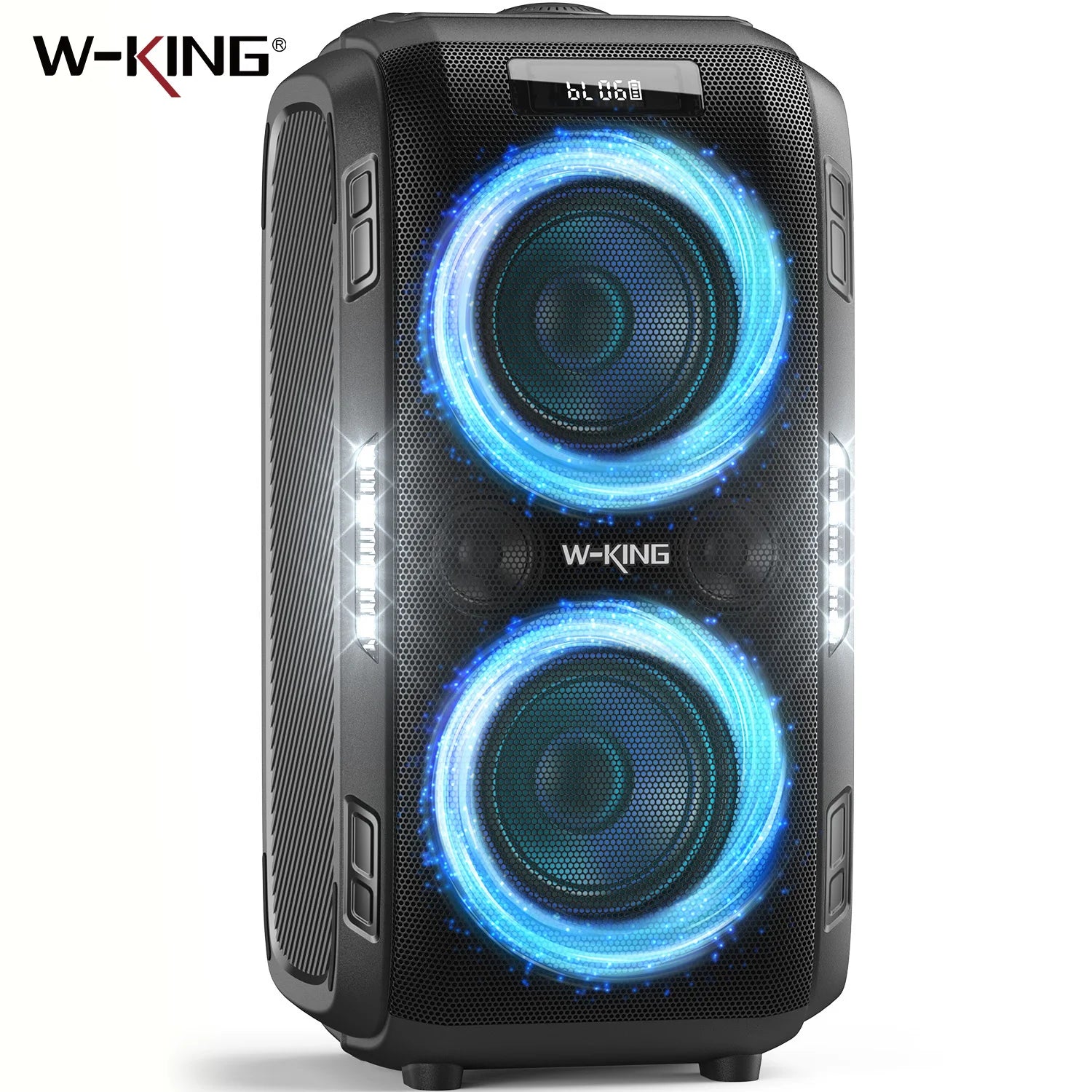 W-KING 250W PEAK Großer Bluetooth Lautsprecher Lauteste/Massive 120dB/12 Custom Bass, V5.3 Big Party Boombox Tragbarer Kabelloser Lautsprecher