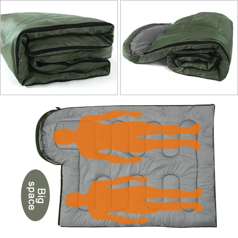 Camping-Schlafsack Ultraleicht Wasserdicht 4 Jahreszeiten Warmer Hüllenschlafsack für Outdoor Reisen Wandern