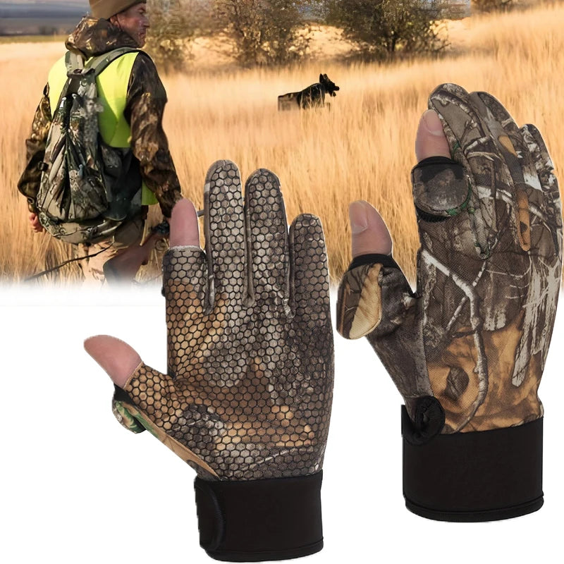 Herbst Winter Vollfinger-Jagdhandschuhe Touchscreen Rutschfeste Schutz Sport Angelhandschuhe Jagd Outdoor Wanderhandschuhe Hauptbild