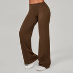 Damen gerade Yoga-Leggings weicher, dehnbarer Stoff Damen-Yogahosen GYM Schweißableitende Eigenschaften Lauf-Sport-Hosen