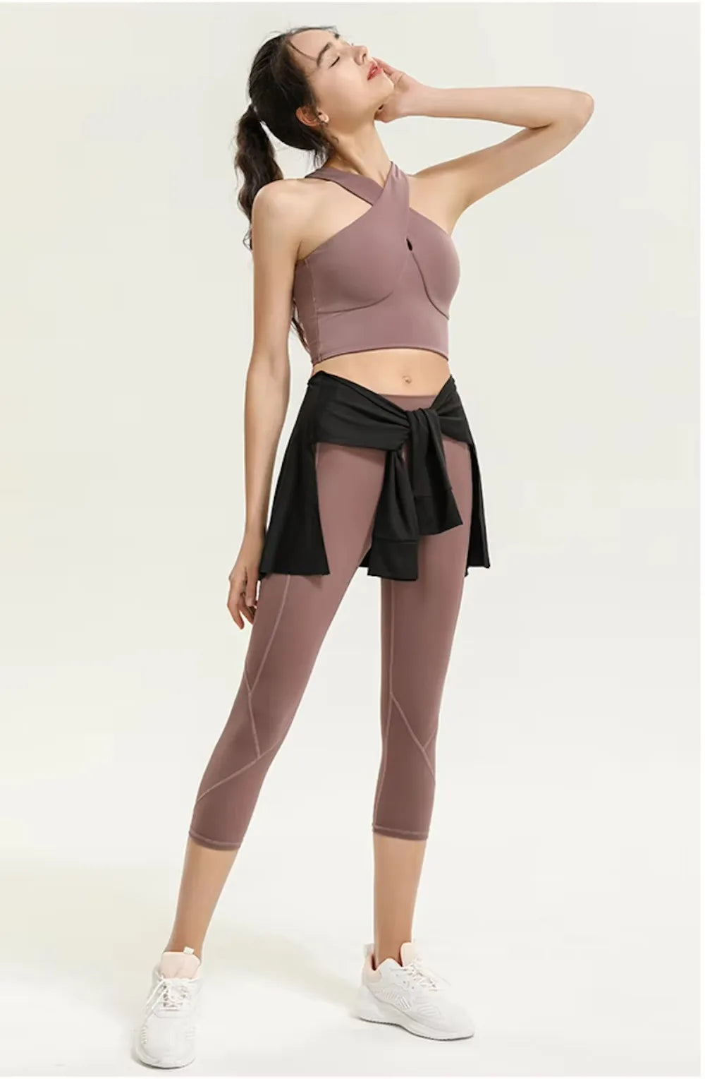 Fitness-Rock, Hüftabdeckung, Workout-Fitness-Bekleidung, Tanz-Ballett-Röcke für Damen, Sport-Yoga-Kleid, kurzer Oberschenkel-Abdeckungsrock