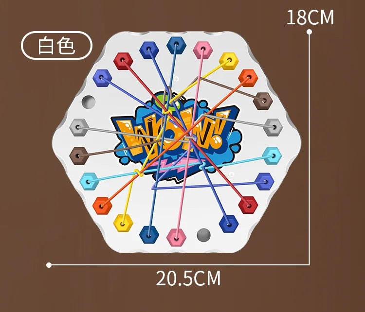 Kinder Seilknoten Puzzle Brettspiel Farbige Linie Gedrehte Verbundene Seile Logik Denkspiel Tischspiel Eltern Kind Interaktives Spielzeug