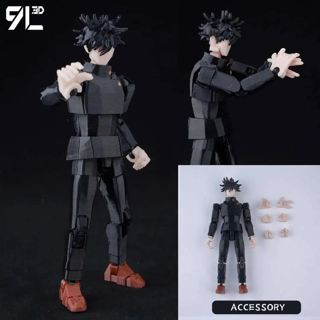 9L3D Lucky13 Gojo Sukuna Jujutsu Fushiguro Toji Gojo Satoru Actionfigur Dummy13 T13 Mehrgelenkige Sammlerstücke Titan13