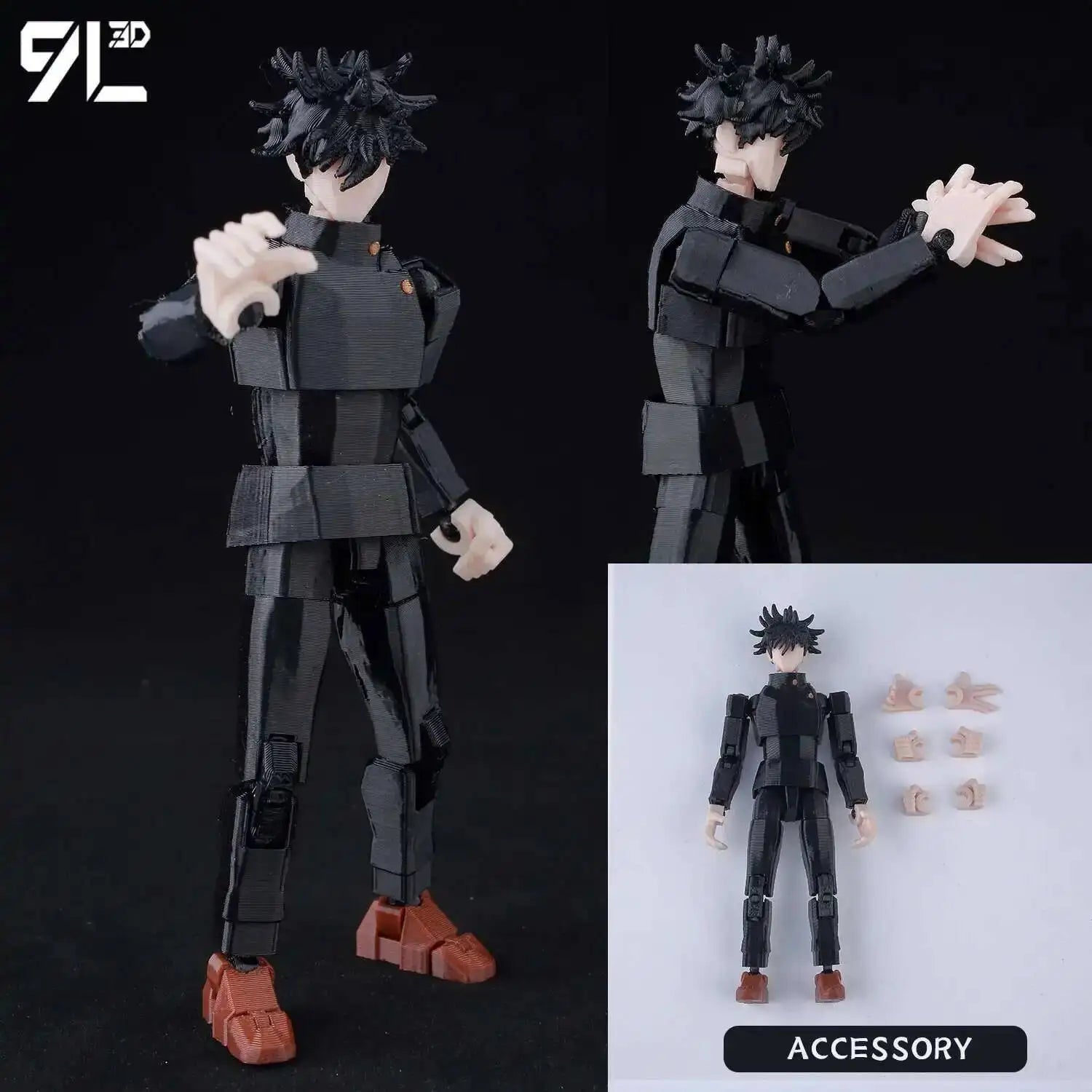 9L3D Lucky13 Gojo Sukuna Jujutsu Fushiguro Toji Gojo Satoru Actionfigur Dummy13 T13 Mehrgelenkige Sammlerstücke Titan13