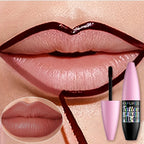 7 Farben Wasserdichtes Lip Tint zum Abziehen Lipliner Tattoo Lipgloss Lang Anhaltend Matt Rosa Rot Braun Kontur Make-up Lippenflecken Geschenk