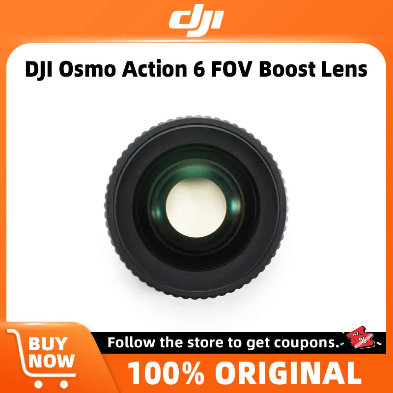 DJI Osmo Action 6 FOV Boost Lens expanding the camera's field of view to 182 when attached Original Accessories in Stock