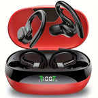 On-Ear LED Display Kopfhörer, Geräuschunterdrückende Ohrhörer, Tiefer Bass, Sport-Gamer, kabelloses Bluetooth Headset, wasserdicht mit HD Mikrofon