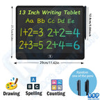 13/16 Zoll LCD Zeichentablett Schreibtafel Farbe Doodle Zähltafel Pädagogisches Spielzeug für 3-12 Jahre Kinder Geschenke