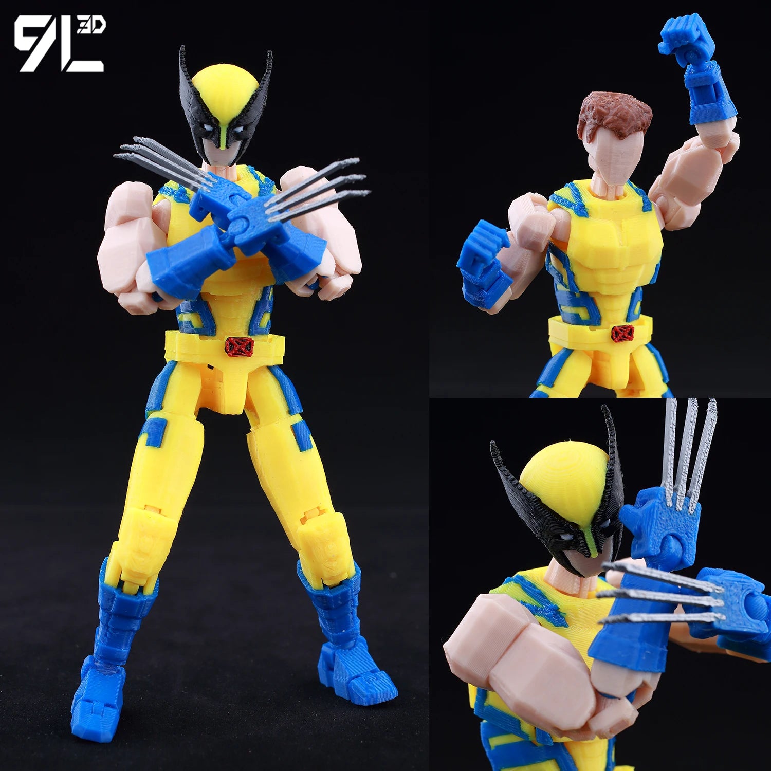 9L3D Gedruckte Deadpool Wolverine Batman Spider-Man Venom Actionfiguren Dummy13 Lucky13 T13 Anime Modell Spielzeug Sammlerstücke Geschenke