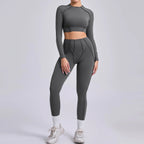 Nahtlose Yoga-Sets Sport-Fitness Hochbund-Hüfthebe-Formhose Rückenfreier BH-Anzug Workout-Gym-Leggings-Sets für Damen