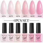 LILYCUTE Nagelgel-Politur-Set, Rosa Grün, Frühling, DIY-Nagelkunst-Design, lang anhaltend, Soak Off UV Gel, Maniküre, Malgel, Vernis-Kit