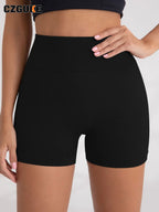 CZGUKE Damen-Outdoor-Sporthorts, Fitnesshose, Gym-Aufwärmhose, Yogahose, hochwertige, enge Jogging-Shorts und Radhose
