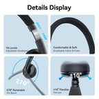 EMEET Kabelgebundenes Headset mit Mikrofon, Callcenter USB-Kopfhörer, ENC-Geräuschunterdrückung, Office-Kabel-Kopfhörer für Telefon/PC-Computer